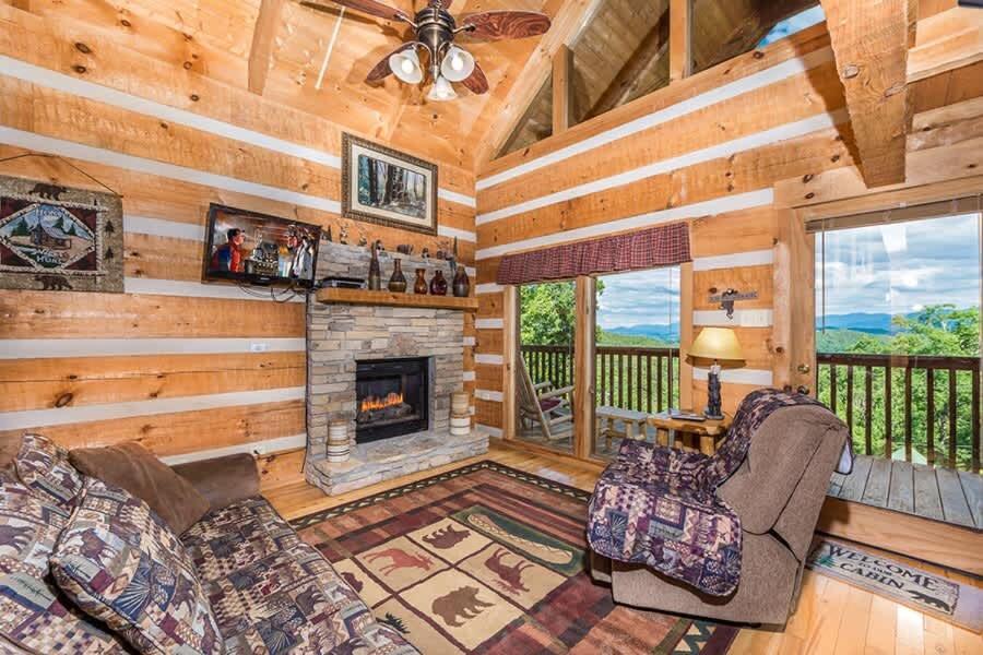 View! Private! Hot Tub,Pool Table,Fireplace,Relax! Sevierville Extérieur photo